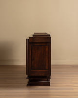 Monumental Carved Oak Paneled Sideboard Manner of Charles Dudouyt, France, 1940's - Lone Fox