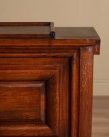 Monumental Carved Oak Paneled Sideboard Manner of Charles Dudouyt, France, 1940's - Lone Fox