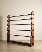 Monumental French Brutalist Mortis & Tenon Joint Bookcase, 1960's - Lone Fox