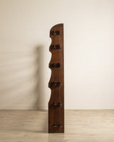 Monumental French Brutalist Mortis & Tenon Joint Bookcase, 1960's - Lone Fox