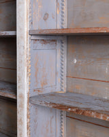 Monumental French Painted Library Bookcase w/ Carved Cornice 1 - Lone Fox