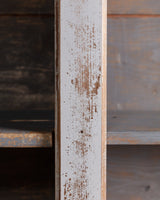Monumental French Painted Library Bookcase w/ Carved Cornice 2 - Lone Fox
