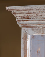 Monumental French Painted Library Bookcase w/ Carved Cornice 2 - Lone Fox