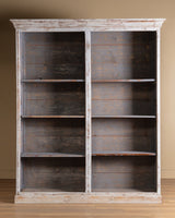 Monumental French Painted Library Bookcase w/ Carved Cornice 2 - Lone Fox