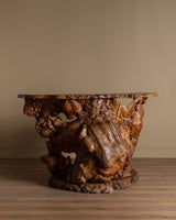 Monumental Natural Burl Root Bar, 1970's - Lone Fox