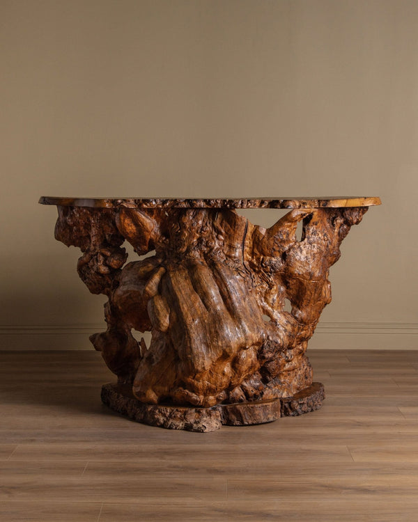 Monumental Natural Burl Root Bar, 1970's - Lone Fox