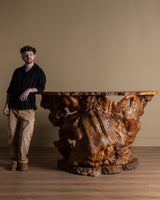 Monumental Natural Burl Root Bar, 1970's - Lone Fox