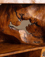 Monumental Natural Burl Root Bar, 1970's - Lone Fox
