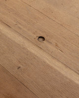 Monumental Raw Oak Brutalist Mortis & Tenon Dining Table, Europe, 1950's - Lone Fox