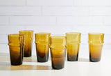 Moroccan Beldi Glassware - Amber - Lone Fox