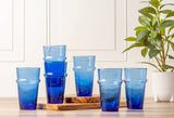 Moroccan Beldi Glassware - Blue - Lone Fox