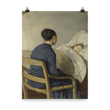 "Mother at her Child’s Bed" Art Print - Lone Fox