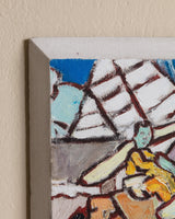 Mother & Child Impressionist Impasto on Beveled Canvas - Lone Fox