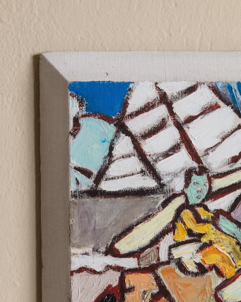 Mother & Child Impressionist Impasto on Beveled Canvas - Lone Fox