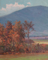 Mountain Landscape Oil Painting by Edward Browaski, American, Signed 1926 - Lone Fox