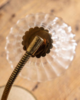 Murano Glass & Brass Desk Lamp attributed to Ercole Barovier, France, 1940's - Lone Fox