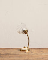 Murano Glass & Brass Desk Lamp attributed to Ercole Barovier, France, 1940's - Lone Fox