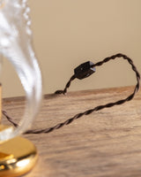 Murano Glass Leaf Table Lamp, Manner of Barovier & Toso, Italy, 1950s - Lone Fox