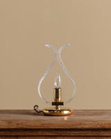 Murano Glass Leaf Table Lamp, Manner of Barovier & Toso, Italy, 1950s - Lone Fox