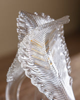 Murano Glass Leaf Table Lamp, Manner of Barovier & Toso, Italy, 1950s - Lone Fox