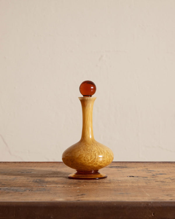 Murano Glass Yellow Decanter, Italy, 1970's - Lone Fox