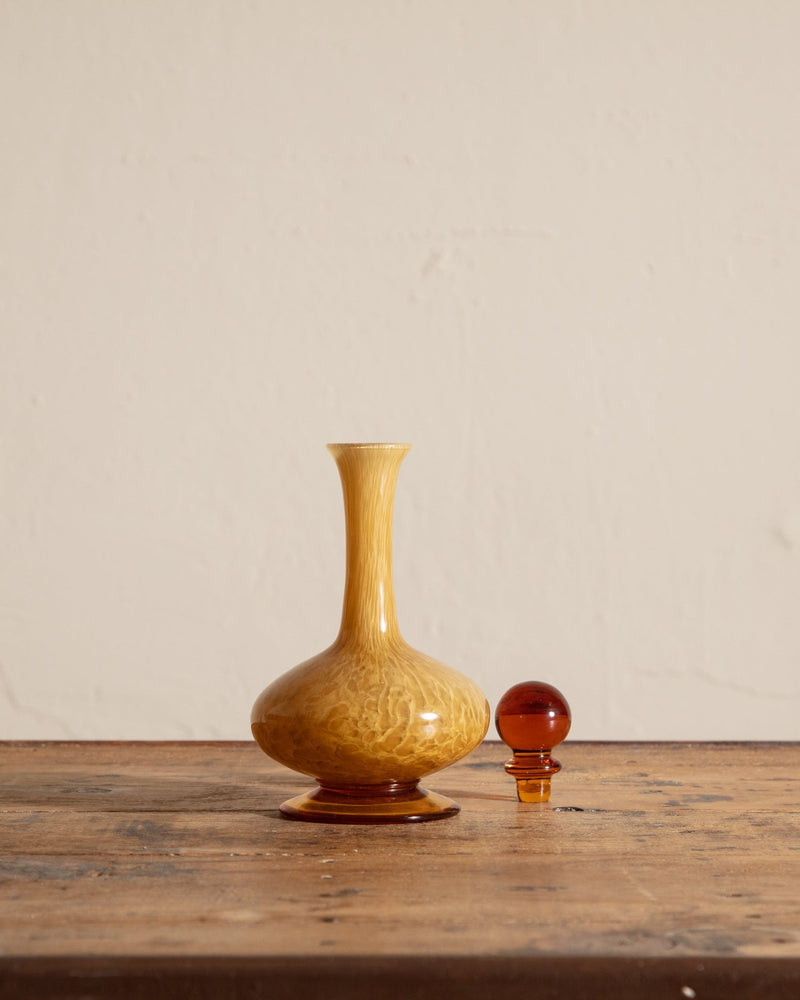 Murano Glass Yellow Decanter, Italy, 1970's - Lone Fox