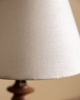 Nautical Wood Table Lamp with Ship's Wheel Base, American, 1970s - Lone Fox