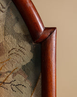 Needlepoint Swan and Duckling Fire Screen, English, Late 19th Century - Lone Fox