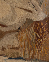 Needlepoint Swan and Duckling Fire Screen, English, Late 19th Century - Lone Fox