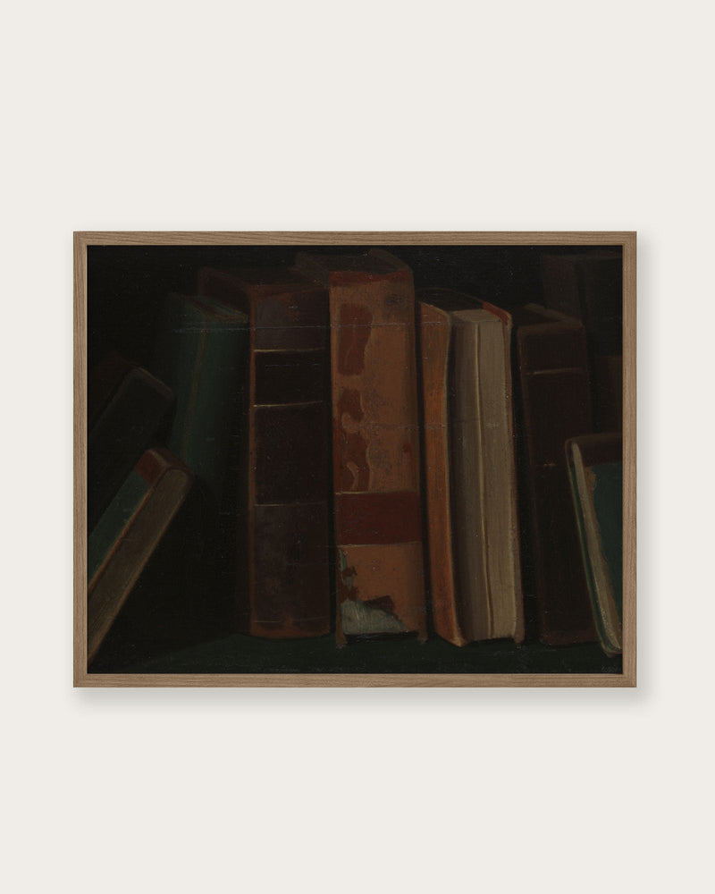 "Nine Books" Art Print - Lone Fox