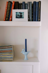 Nordic Swan Candlestick Holder | Blue - Lone Fox
