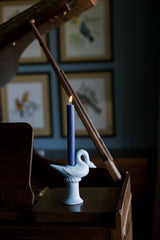 Nordic Swan Candlestick Holder | Blue - Lone Fox