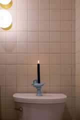 Nordic Swan Candlestick Holder | Blue - Lone Fox