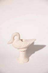 Nordic Swan Candlestick Holder | Cream - Lone Fox