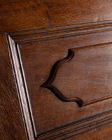 Northern European Arched Oak Secretary Cabinet, 19th Century - Lone Fox