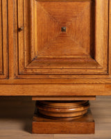 Oak Architectural Sideboard by Francisque Chaleyssin, France 1945 - Lone Fox