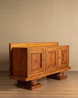 Oak Architectural Sideboard by Francisque Chaleyssin, France 1945 - Lone Fox