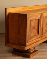 Oak Architectural Sideboard by Francisque Chaleyssin, France 1945 - Lone Fox
