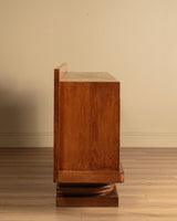 Oak Architectural Sideboard by Francisque Chaleyssin, France 1945 - Lone Fox