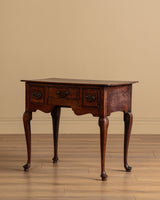Oak Dressing Table w/ Cabriole Legs, England, Early 18th Century - Lone Fox