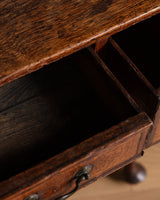 Oak Dressing Table w/ Cabriole Legs, England, Early 18th Century - Lone Fox