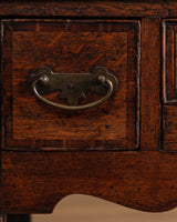 Oak Dressing Table w/ Cabriole Legs, England, Early 18th Century - Lone Fox