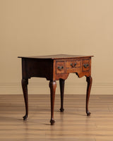 Oak Dressing Table w/ Cabriole Legs, England, Early 18th Century - Lone Fox
