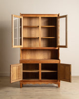 Oak Hutch Cabinet by Henning Kjaernulf, Denmark, 1970's - Lone Fox