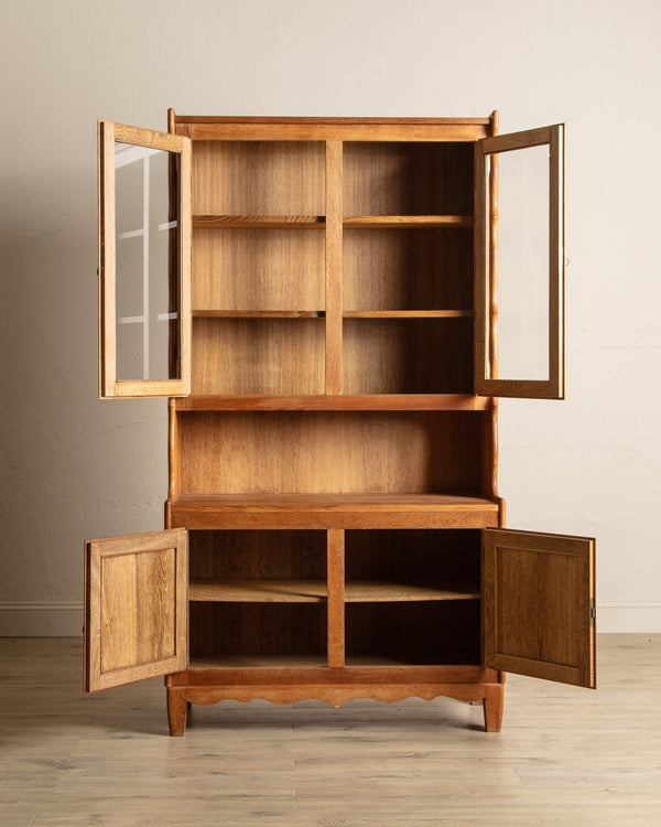 Oak Hutch Cabinet by Henning Kjaernulf, Denmark, 1970's - Lone Fox