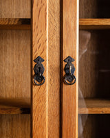 Oak Hutch Cabinet by Henning Kjaernulf, Denmark, 1970's - Lone Fox