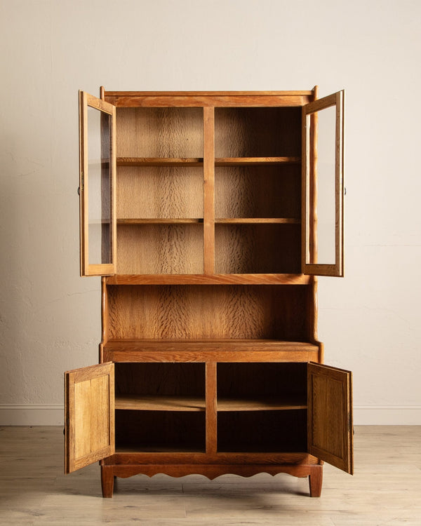 Oak Hutch Cabinet by Henning Kjaernulf, Denmark, 1970's - Lone Fox