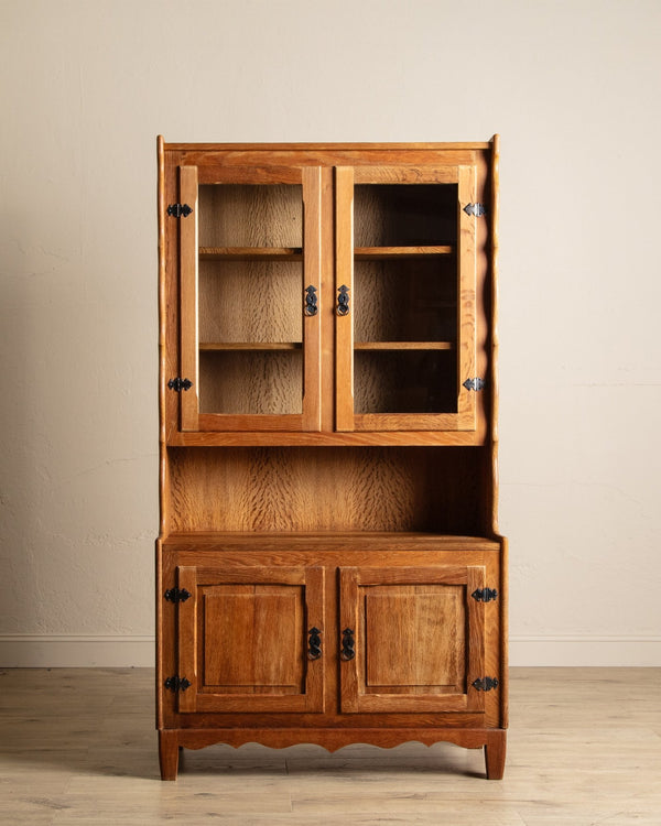 Oak Hutch Cabinet by Henning Kjaernulf, Denmark, 1970's - Lone Fox