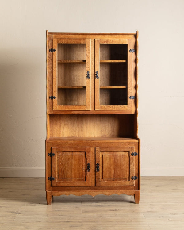 Oak Hutch Cabinet by Henning Kjaernulf, Denmark, 1970's - Lone Fox