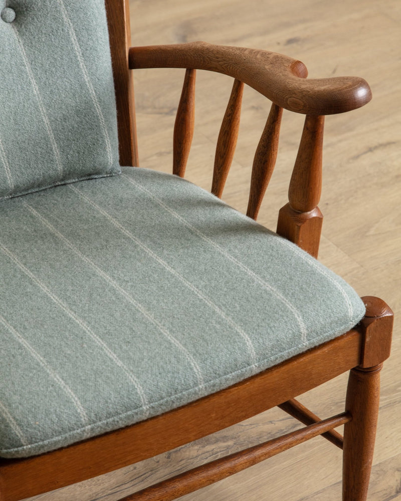 Oak Lounge Chair Manner of Regan Aarhus, Denmark, 1960's - Lone Fox